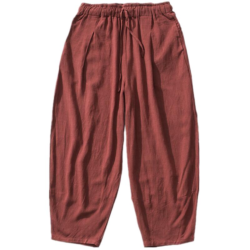 Summer Clothing Men Linen - Duży rozmiar 6XL 7XL męskie spodnie
