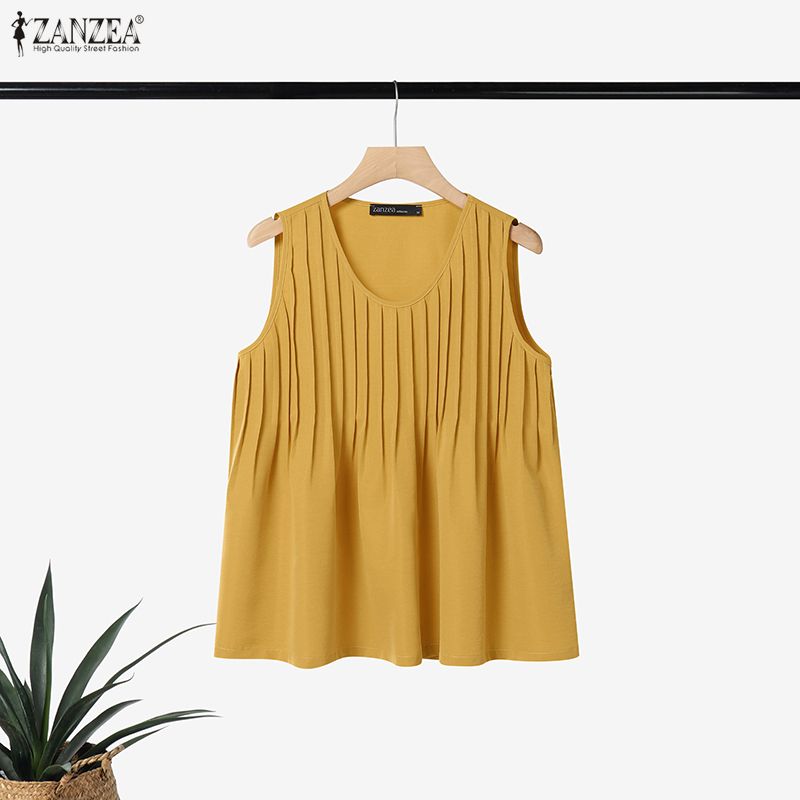 Summer Clothing Holiday - ZANZEA Plus Size 5XL Damska Bluzka