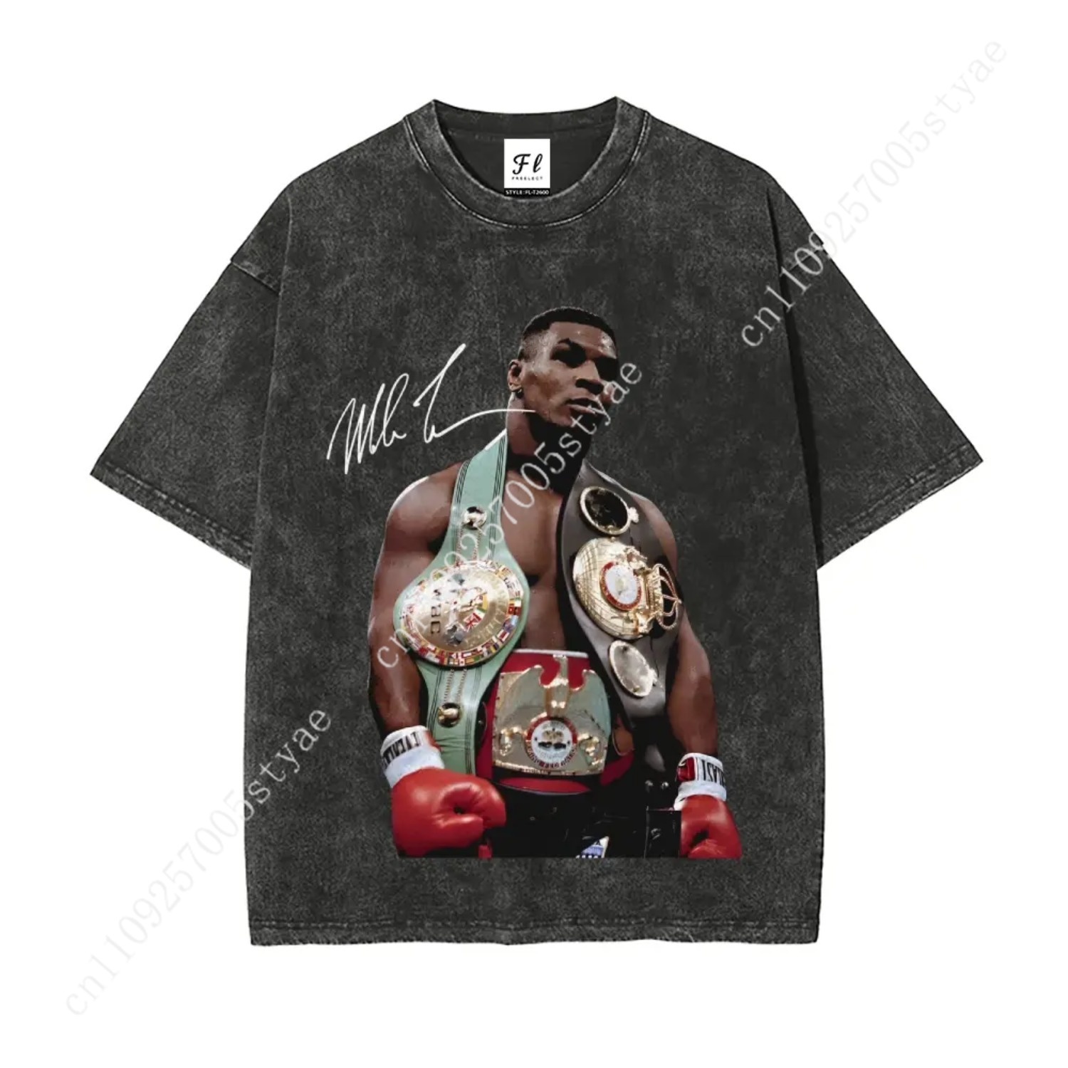 Summer Quilt - Koszulka Mike Tyson, vintage z lat
