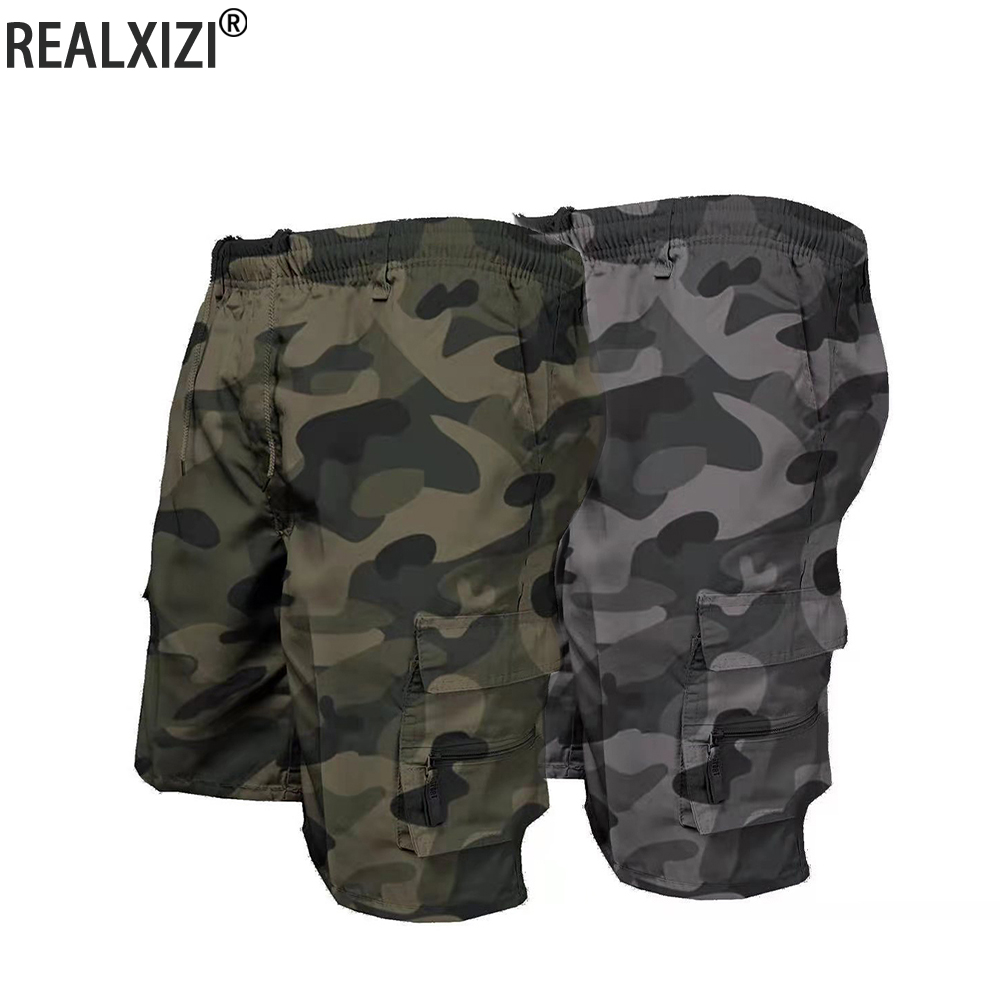 Summer Clothing Work - Męskie szorty Cargo w kamuflażu Casualowe