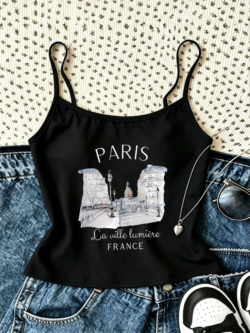 Summer Clothing In Paris - Odzież retro, estetyka gotycka, vintage nadruk