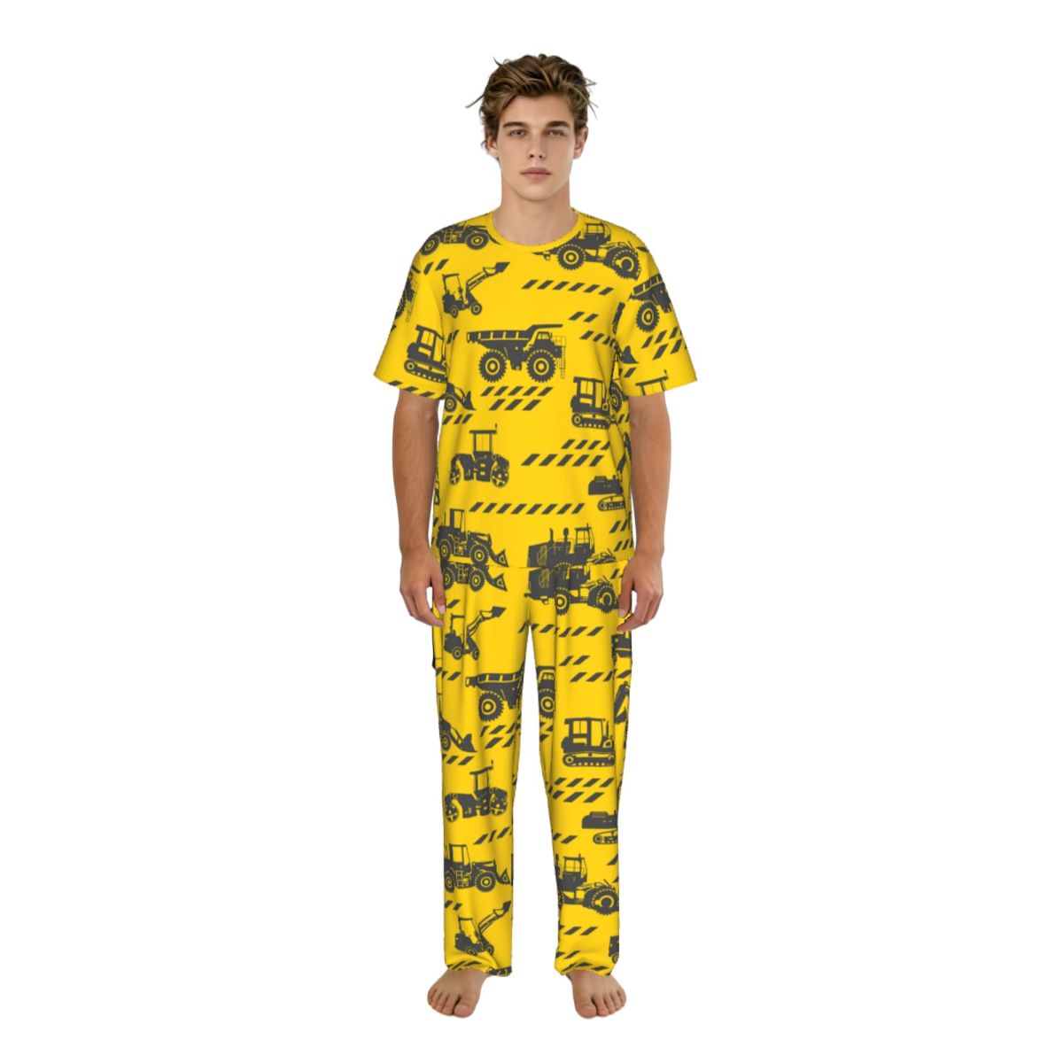Summer Clothing Cartoon - Męski zestaw piżamowy: koszulka z krótkim