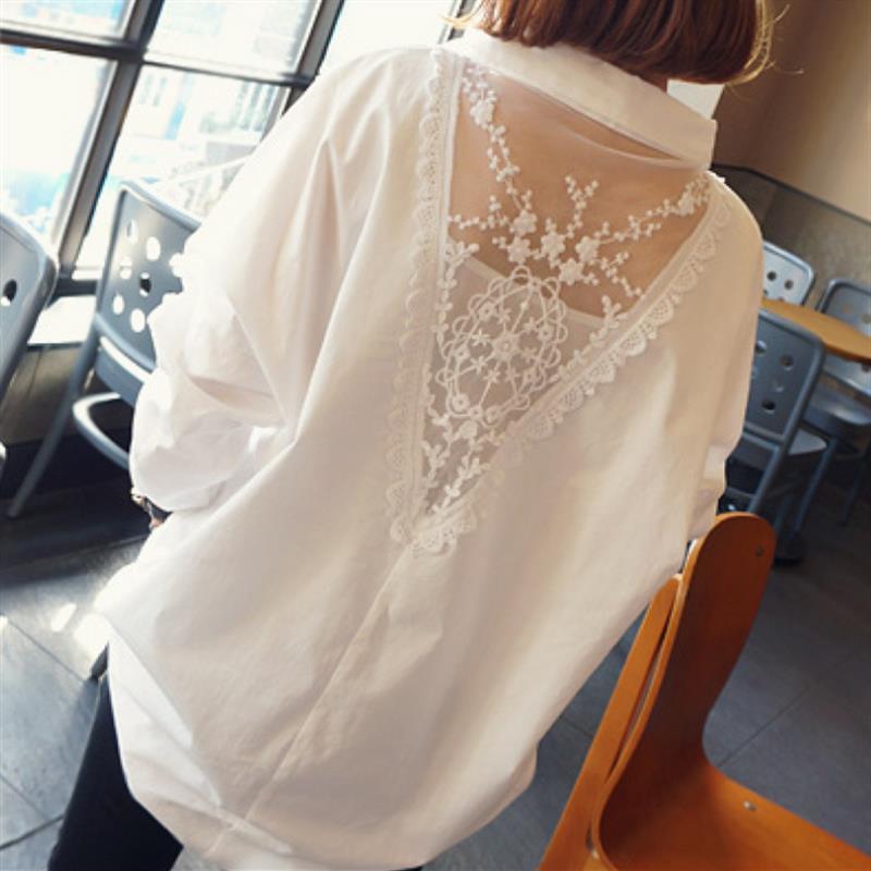 Summer Gauze Clothing - Moda dekolt w serek haftowana, z
