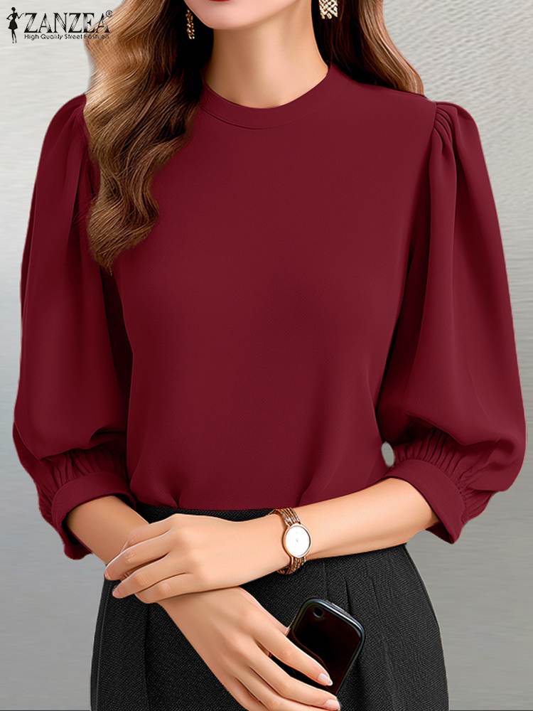 Moda ZANZEA bluzka z dekoltem  – Summer Clothing Work recenzja i cena