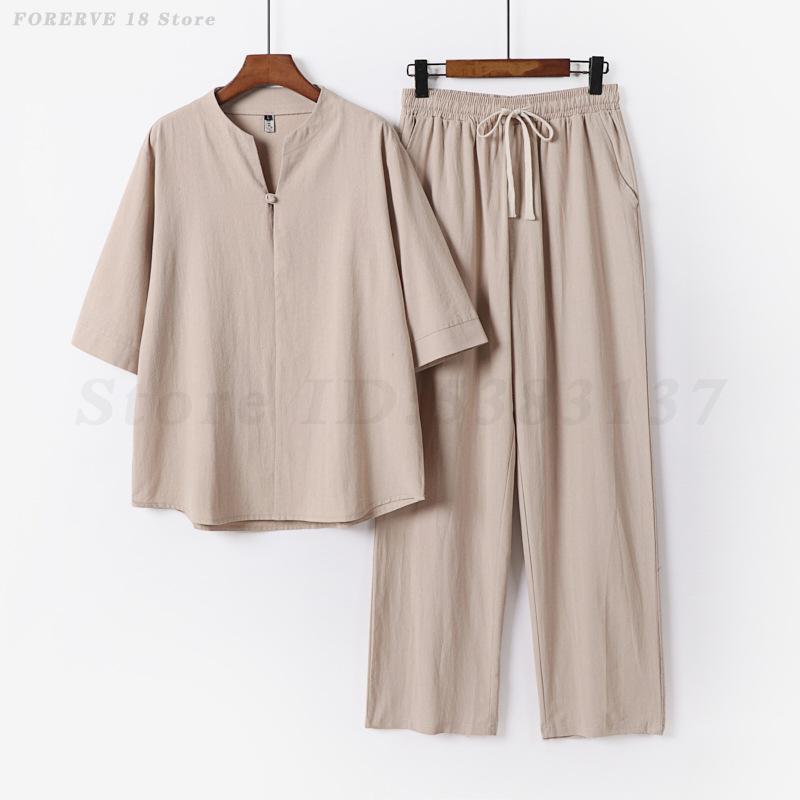 Letni Nowy Lniano-Bawełniany M – Summer Clothing Men Linen recenzja i cena