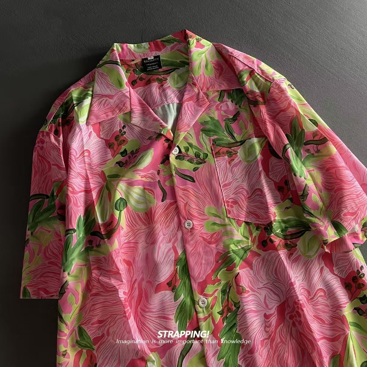 Różowy Graffiti Kwiatowy kubań – Summer Clothing H&M recenzja i cena