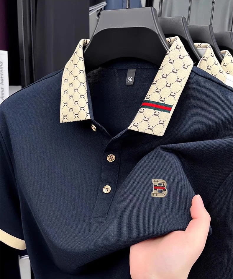 Męska koszulka polo z krótkim  – Summer Clothing Men Linen recenzja i cena
