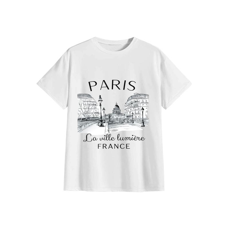 Koszulka damska z nadrukiem Pa – Summer Clothing In Paris recenzja i cena