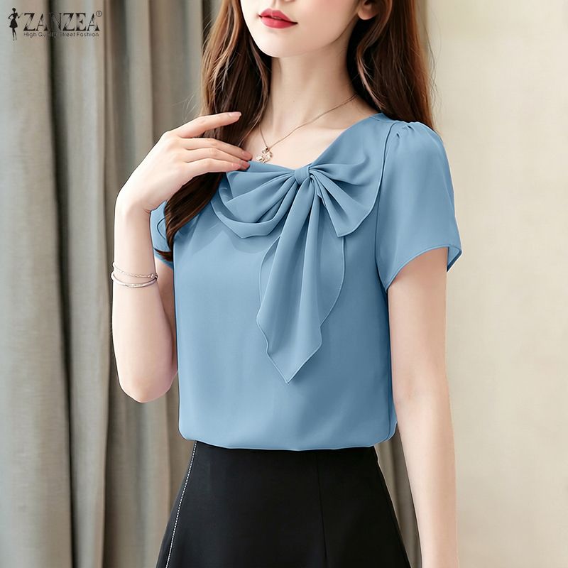 Letnia bluzka ZANZEA damska z  – Summer Clothing Work recenzja i cena