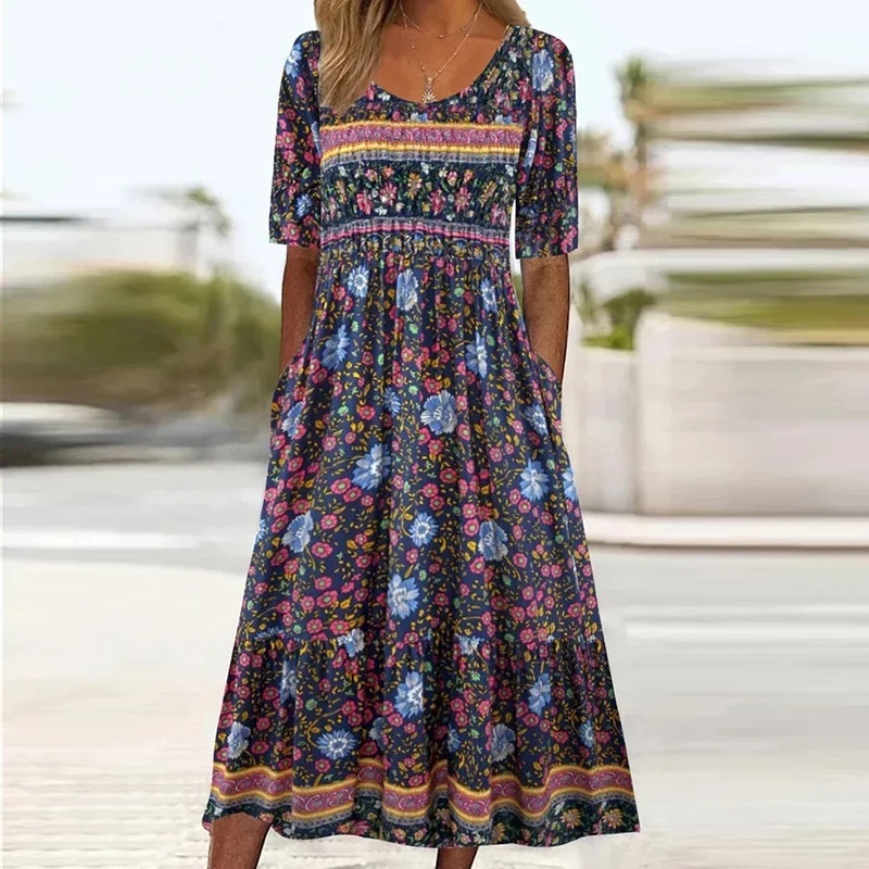 2024 Vintage Boho Stripe Print – Summer Clothing H&M recenzja i cena