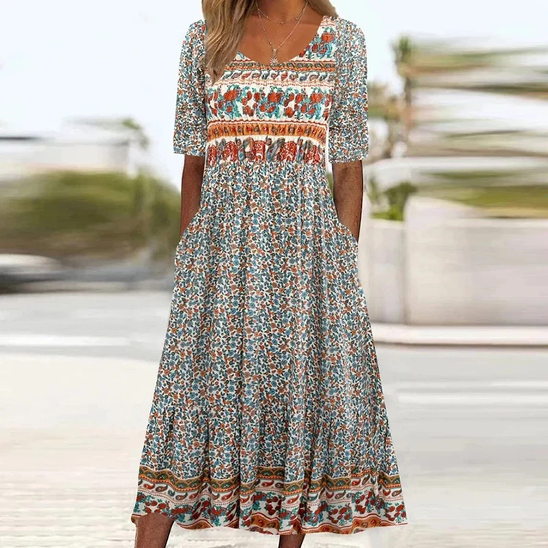 2024 Vintage Boho Stripe Print – Summer Clothing H&M recenzja i cena
