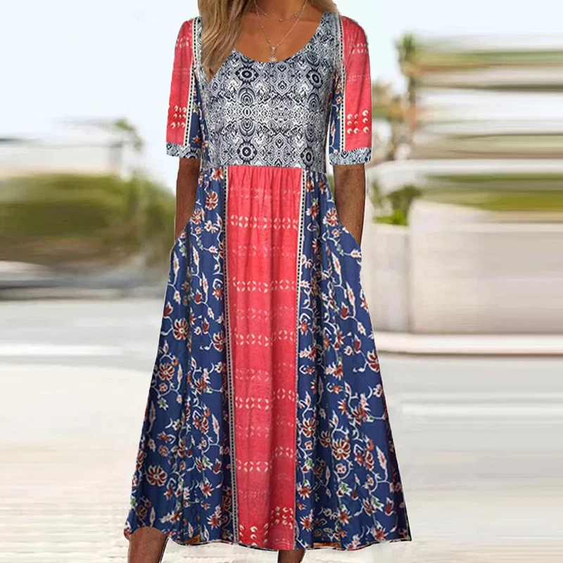 2024 Vintage Boho Stripe Print – Summer Clothing H&M recenzja i cena